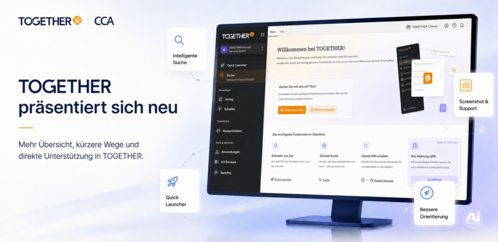 TOGETHER präsentiert sich neu